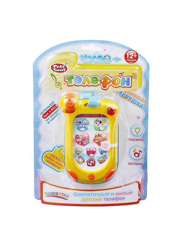 Интерактивная развивающая игрушка Play Smart «Чудо телефон» со звуком и светом 7434 / Микс