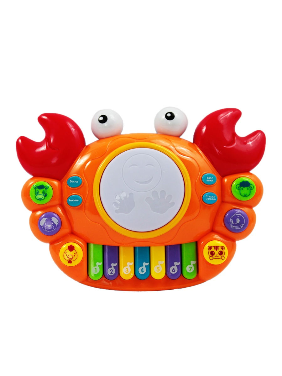 Развивающая музыкальная игрушка Play Smart «Пианино Чудо-Рак» 0937 свет, звук
