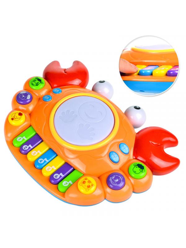 Развивающая музыкальная игрушка Play Smart «Пианино Чудо-Рак» 0937 свет, звук