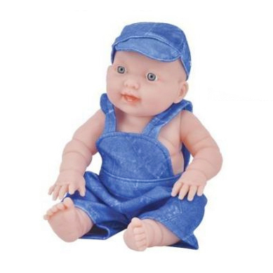 Кукла-пупс Радочка в синем комбинезоне и кепочке T571-D5825 / Tongde