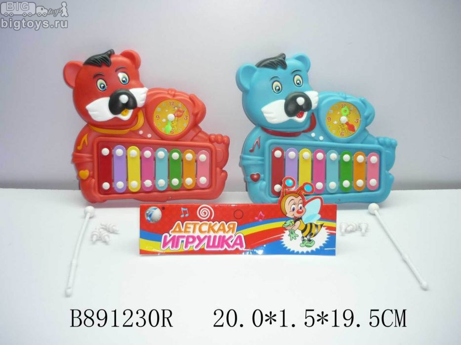 ксилофон 'Медвеженок' 2 цв. (8989C1)