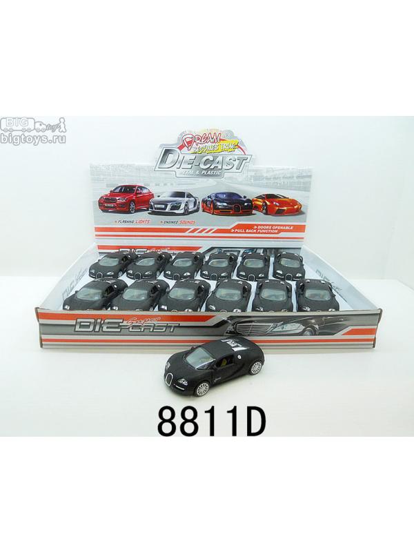 инерц. металл. WB 1:32 Buggati матовая со звуком и светом
