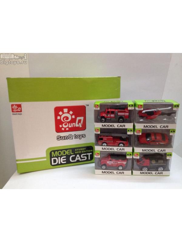набор металл. транспорта SQ пожарная охрана 6 видов