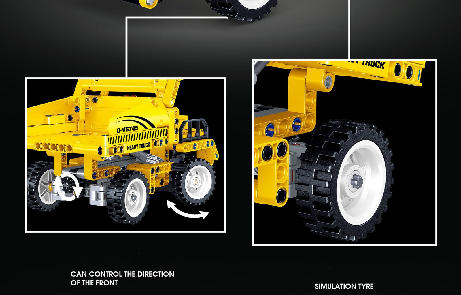 Конструктор ZHE GAO «Карьерный грузовик» QL0428 (Technic) 375 деталей