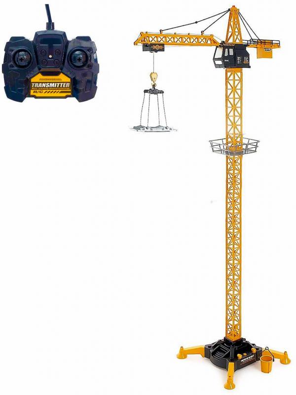 Радиоуправляемый башенный кран 1:18 «Стройка» 8640-1, высота 82 см., движение во всех направлениях /