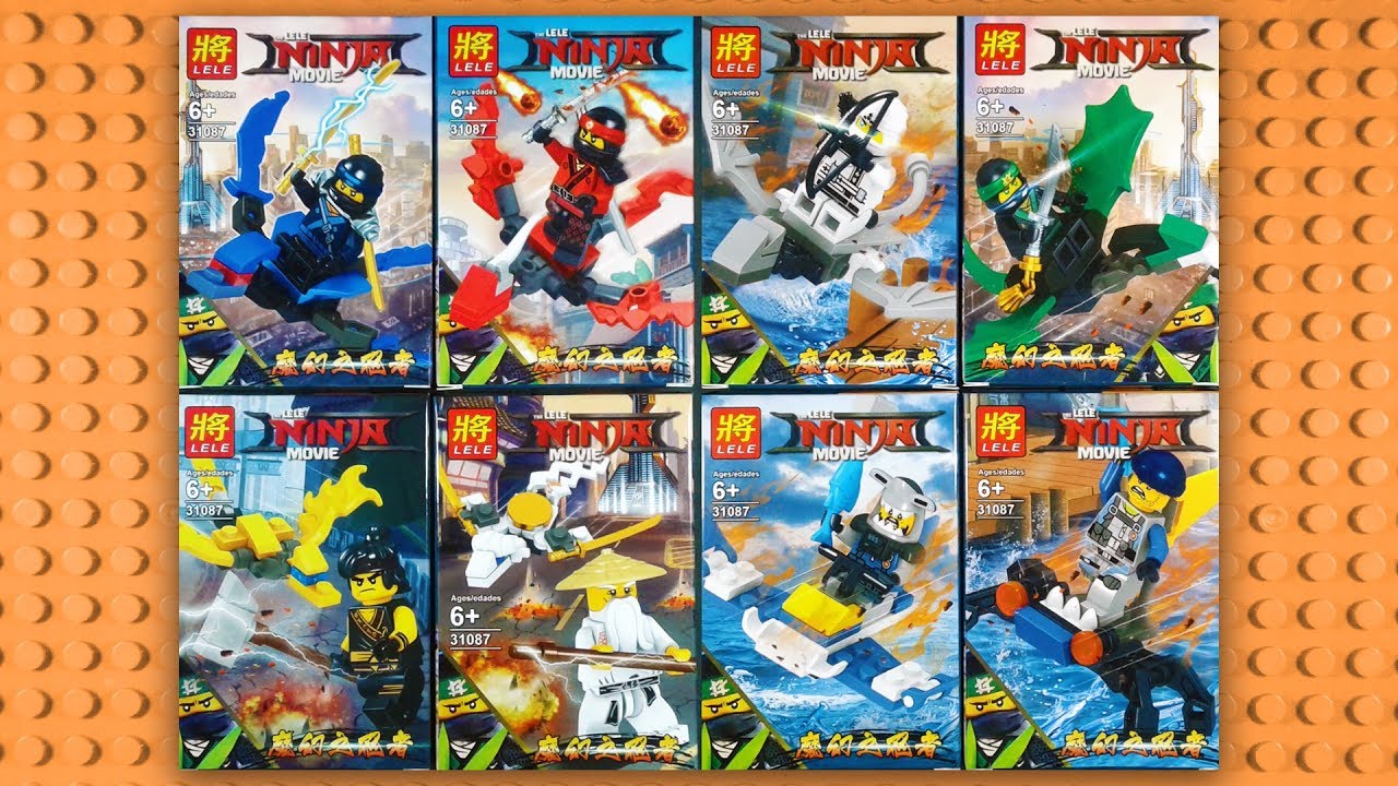 Суперпак минифигурок Ll «Ниндзя против Армии Акул» 31087 (Совместимый с ЛЕГО), 8 персонажей