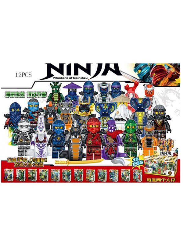 Суперпак минифигурок «Змеи против Ниндзя» 31035 (Совместимый с ЛЕГО), 24 персонажа
