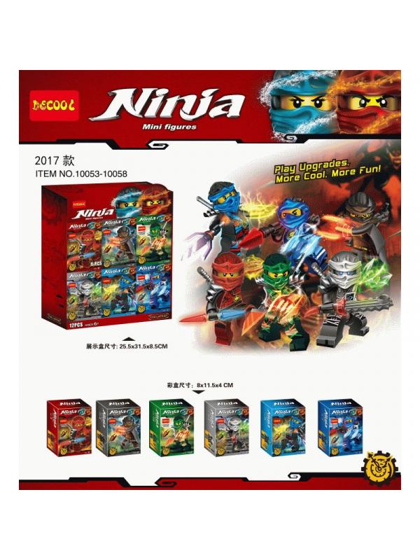 Конструктор Decool «Ниндзя» 10053-10058 (NinjaGo) комплект 6 шт.