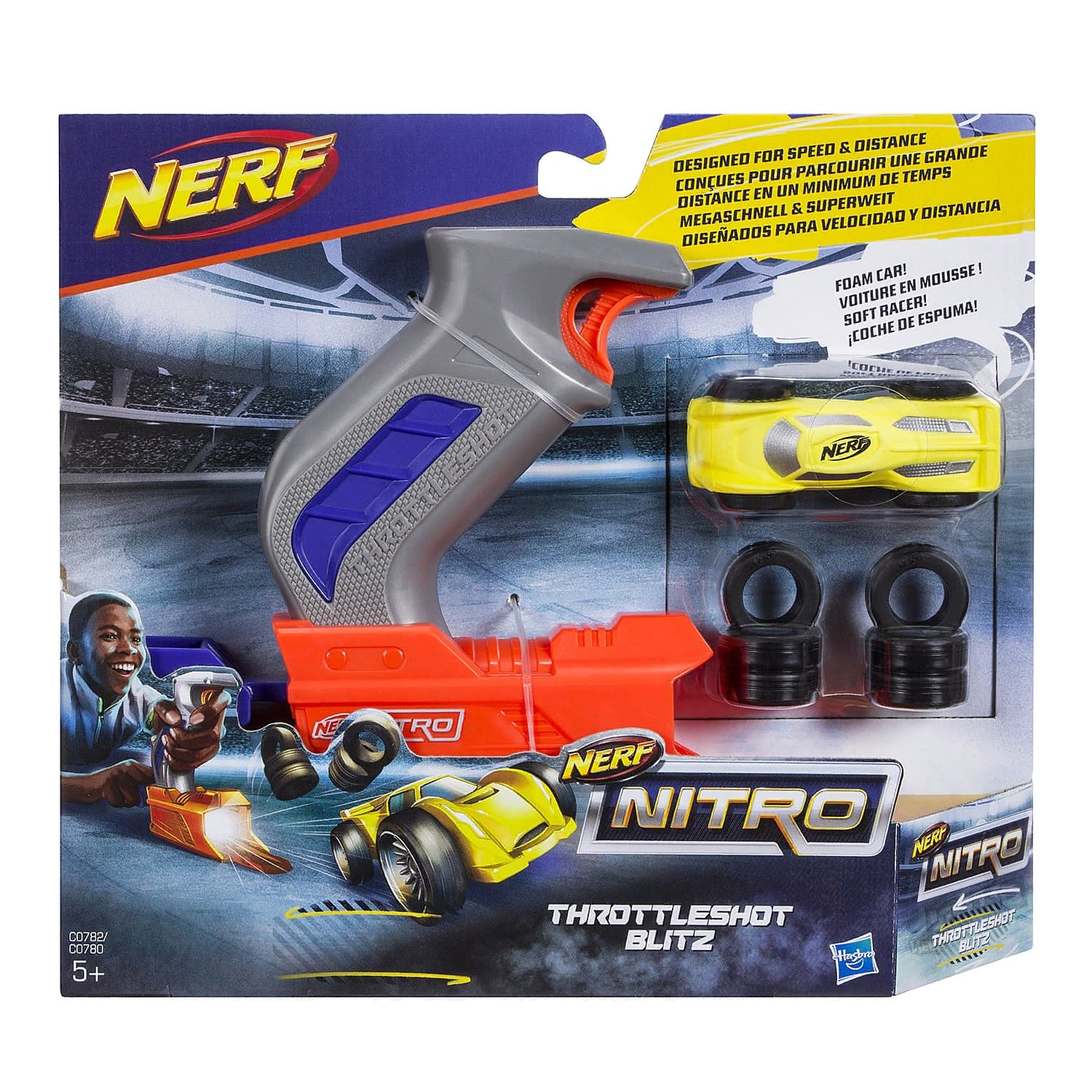 Трек-пусковое устройство Серый НЕРФ Нитро (Nerf Nitro) C0780EU4 Hasbro
