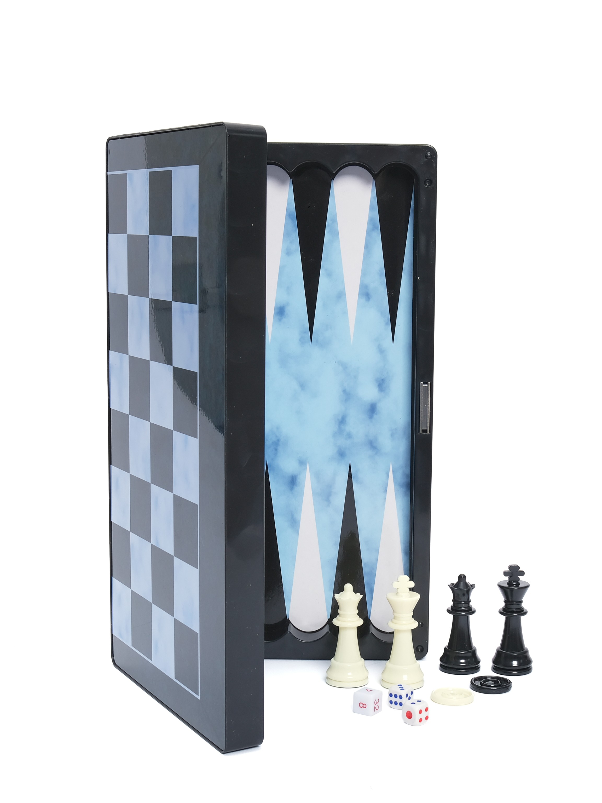 Шахматы, нарды, шашки 3 в 1, магнитные, 32х18 см. 8899 / Intellect Games