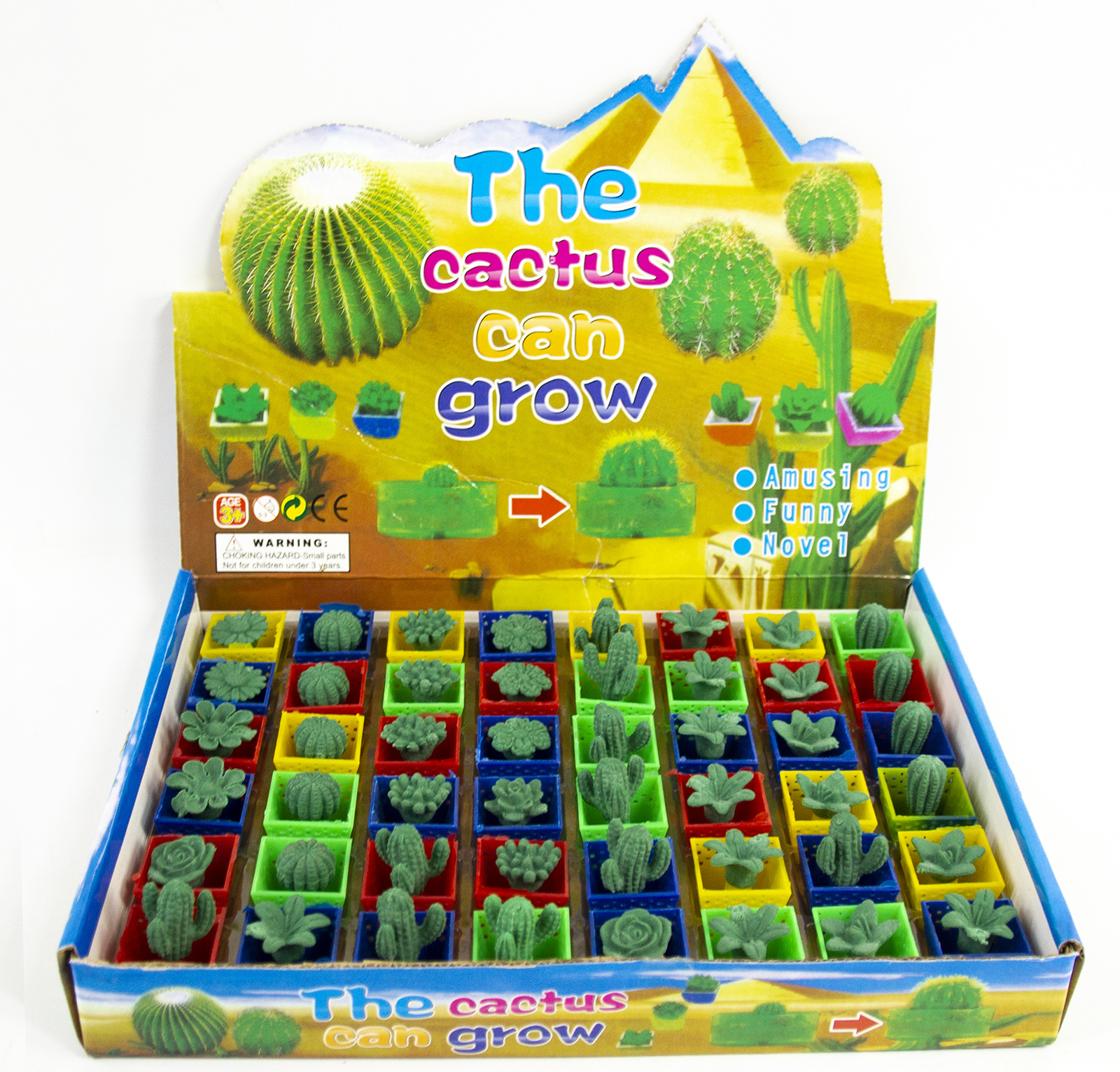 Растущая игрушка «Вырасти Кактус» 6 штук, Н040-4