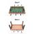 Игра настольный футбол кикер, напольный на ножках, 81х42х42 см, HG234 / SOCCER TABLE