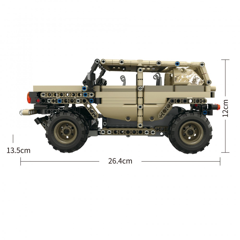 Конструктор MOULD KING «Военный Hummer» на радиоуправлении 13009 (Technic), 535 деталей