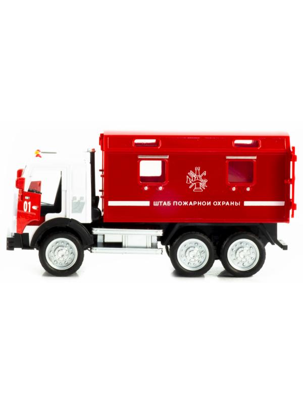 Машинка металлическая Wanbao «Камаз: Служебный фургон» 16,5 см., 670BD, инерционная, свет, звук / Микс
