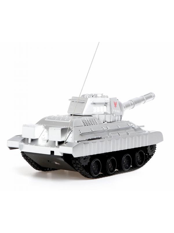 Радиоуправляемый Боевой танк Play Smart «Победитель» 9342, на аккумуляторе, стреляет пулями / Микс