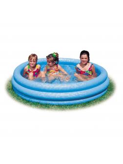 Детский надувной бассейн INTEX «Crystal Blue Pool» 58446 / 168х38см.