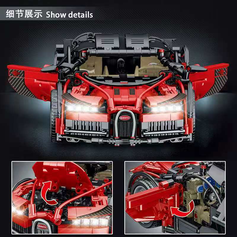 Конструктор MORK «Bugatti» 1:14 MOC 023001-2  / 1225 деталей