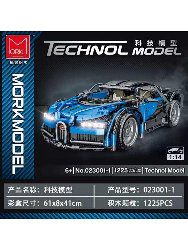 Конструктор MORK «Bugatti» 1:14 MOC 023001-1 (Technic 42083) / 1225 деталей