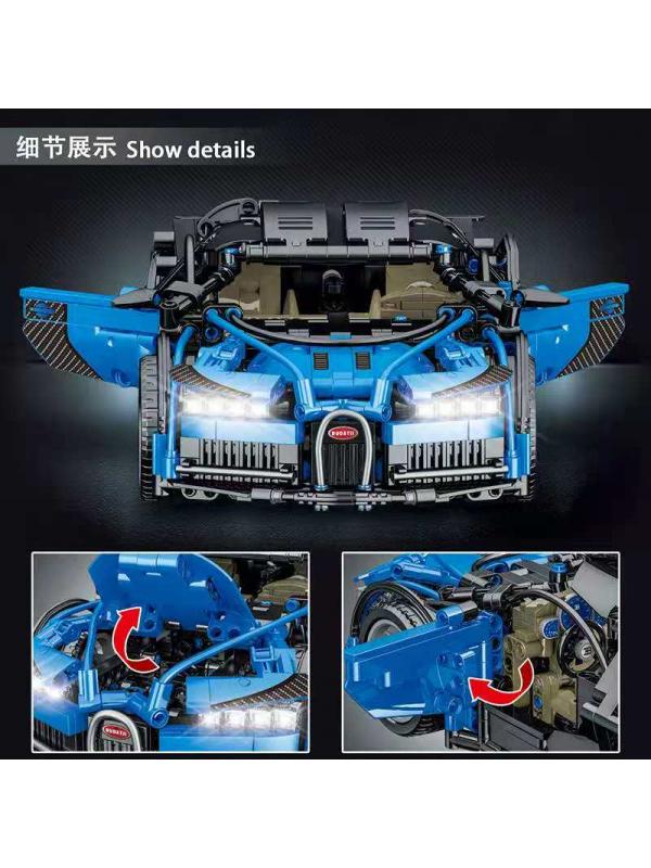 Конструктор MORK «Bugatti» 1:14 MOC 023001-1 (Technic 42083) / 1225 деталей