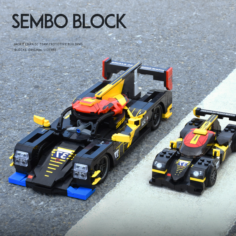 Конструктор Sembo Block «Джеки Чан спорткар 1:18» 705804 / 654 детали