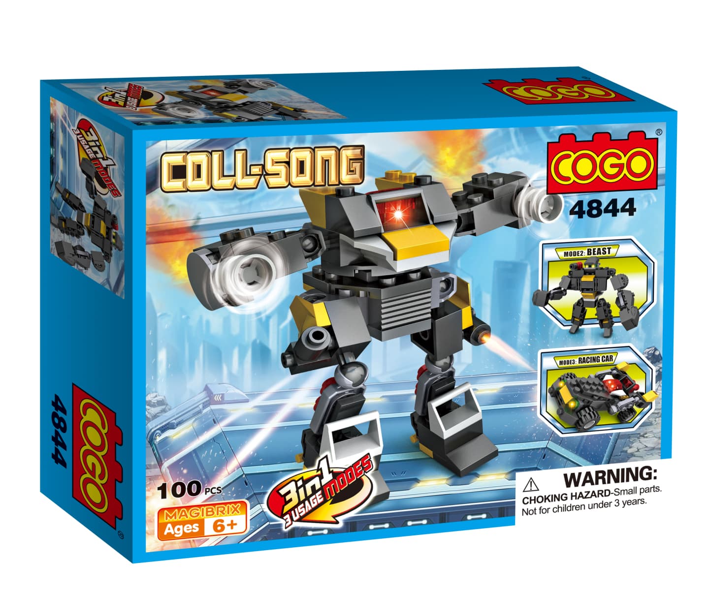 Конструктор COGO «Робот-трансформер» 4841-48 / комплект 8 шт.