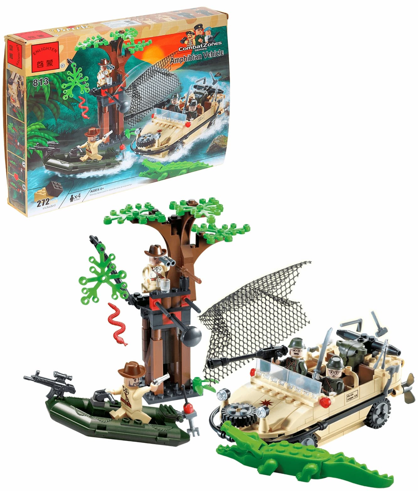 Конструктор Enlighten «Амфибия» 813 Combat Zones / 272 детали