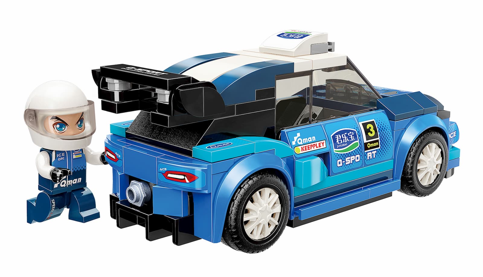 Конструктор Qman «Гоночный автомобиль Rhythm WRC-36» 4201-3 Mine City: Racing Car Series / 168 деталей