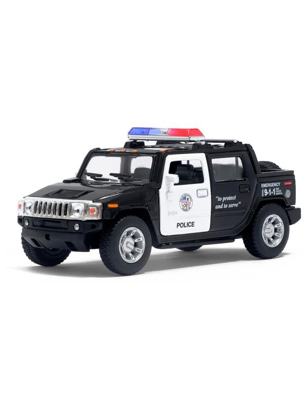 Металлическая машинка Kinsmart 1:40 «2005 Hummer H2 SUT (Полиция)» KT5097DP, инерционная