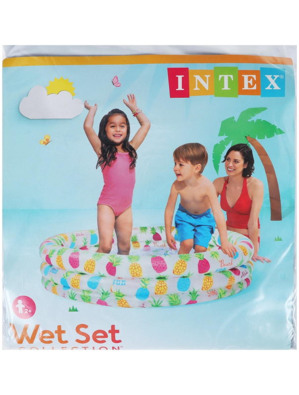 Детский надувной бассейн Intex «Ананасы» 59431 от 2 лет / 132х28 см.