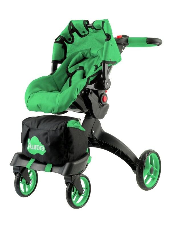 Детская игрушечная прогулочная коляска-трансформер Buggy Boom для кукол Aurora 9005-0671 12-в-1 с люлькой-переноской