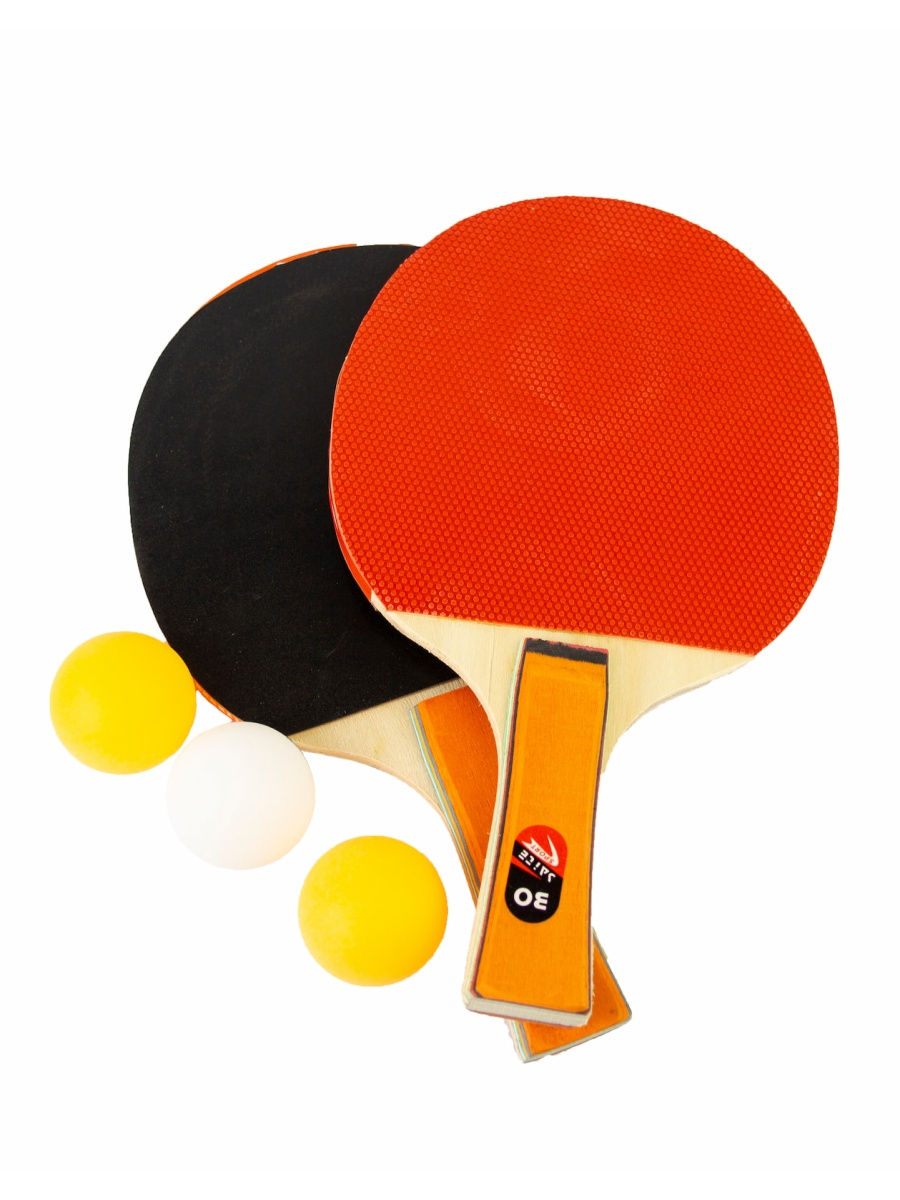 Набор Bosaite из 2-х Ракеток для настольного тенниса / пинг-понга с 3 мячами, 34824