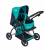 Детская игрушечная прогулочная коляска-трансформер Buggy Boom для кукол Infinia 8448-0623 2-в-1 с люлькой-переноской