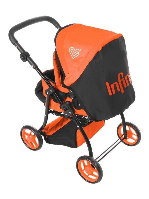 Детская игрушечная прогулочная коляска-трансформер Buggy Boom для кукол Infinia 8448-1123 2-в-1 с люлькой-переноской