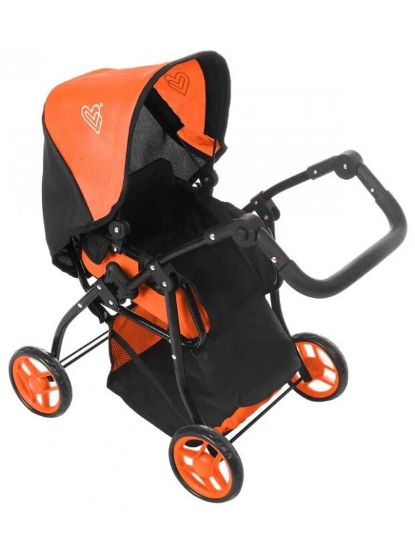 Детская игрушечная прогулочная коляска-трансформер Buggy Boom для кукол Infinia 8448-1123 2-в-1 с люлькой-переноской