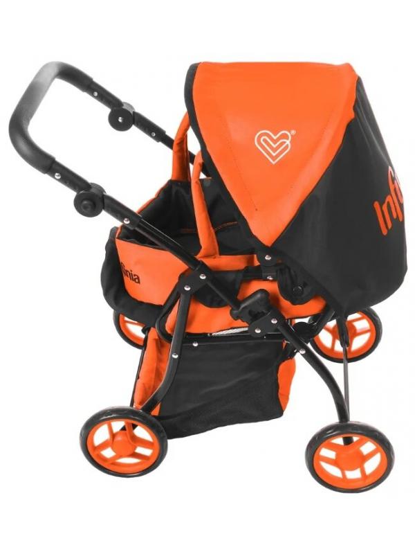 Детская игрушечная прогулочная коляска-трансформер Buggy Boom для кукол Infinia 8448-1123 2-в-1 с люлькой-переноской