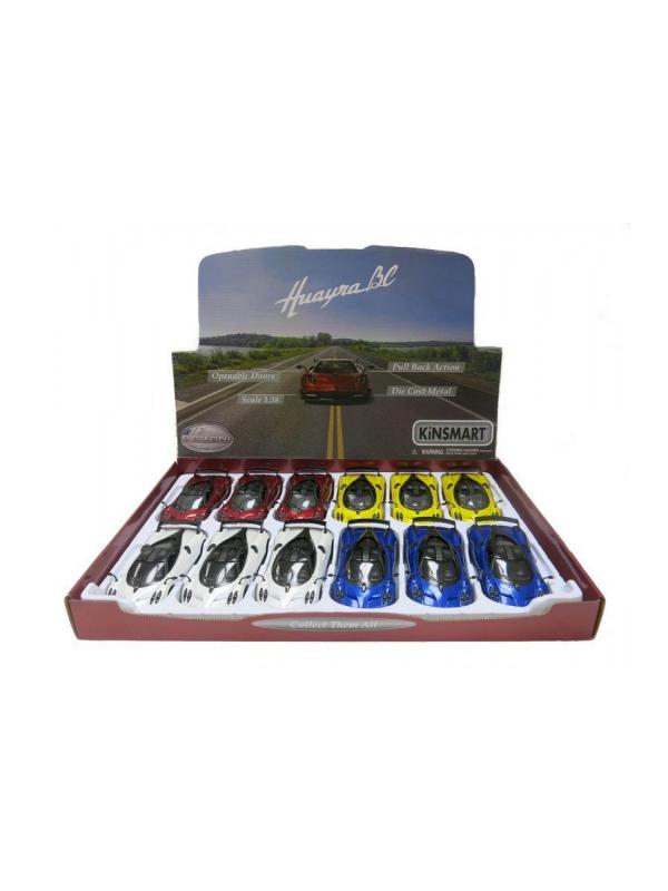 Металлическая машинка Kinsmart 1:38 «2016 Pagani Huayra BC» KT5400D, инерционная / Микс