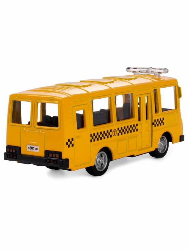 Металлическая машинка Play Smart 1:52 «ПАЗ 3237 Маршрутное такси» 12 см. 6523-E Автопарк, инерционная