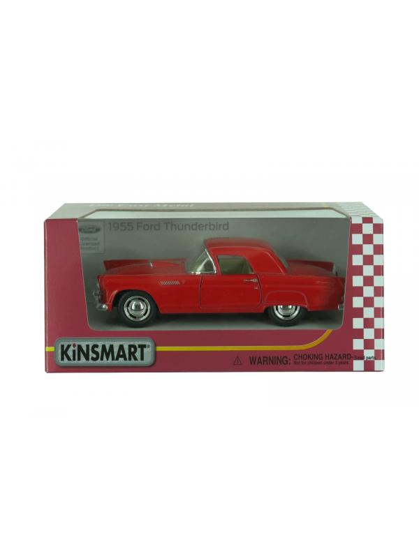 Машинка металлическая Kinsmart 1:36 «1955 Ford Thunderbird» KT5319W инерционная / Микс