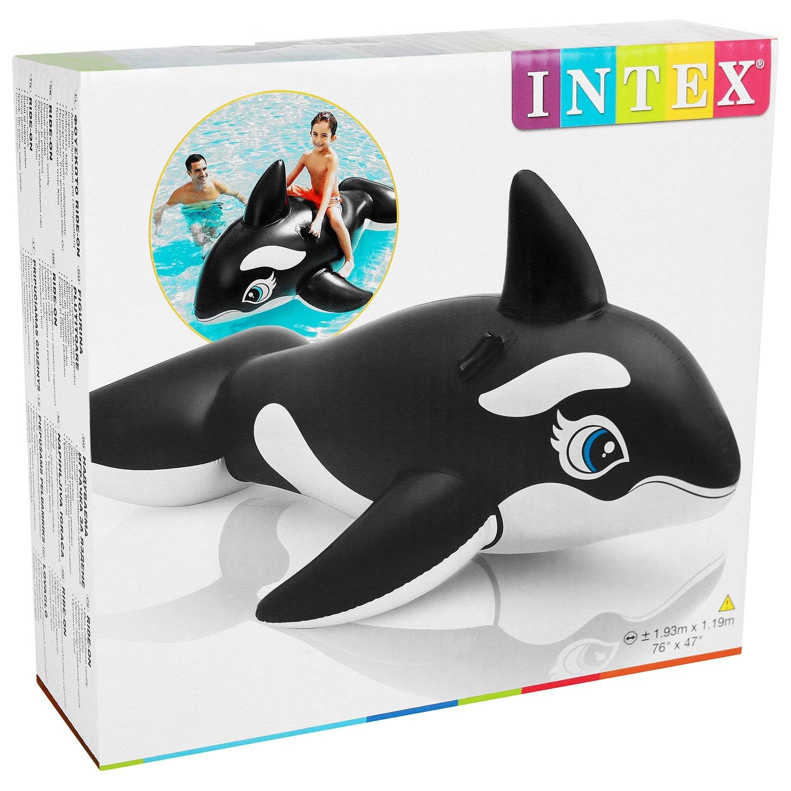 Надувная игрушка для плавания Касатка Intex 58561
