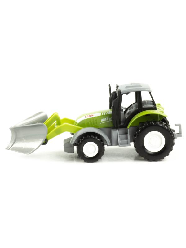 Металлическая машинка Farm «Трактор» 955-191, 12 см., инерционная / Микс