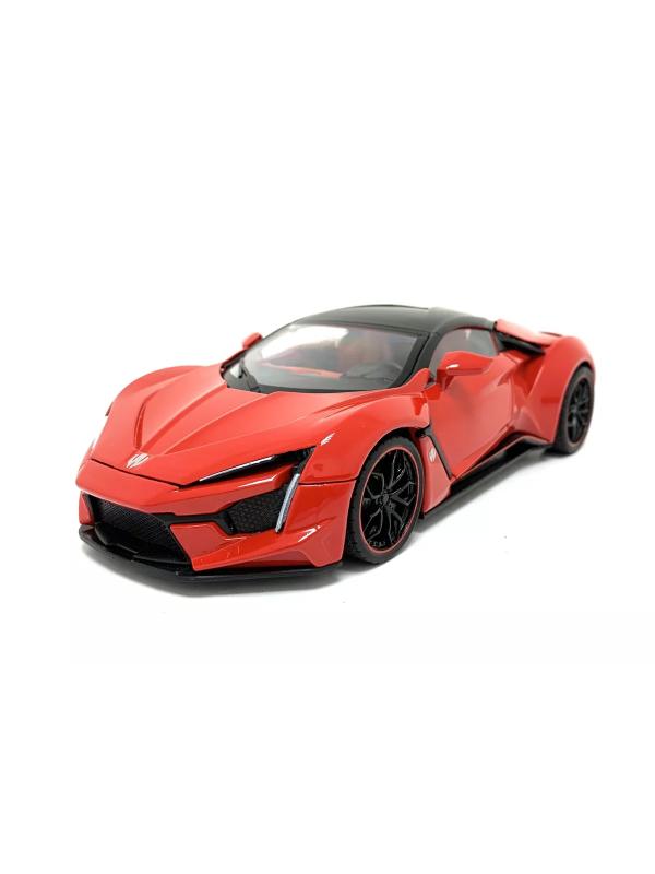 Металлическая машинка HengTeng Toys 1:24 «Lykan Hypersport» 53522-19, инерционная, свет и звук / Микс