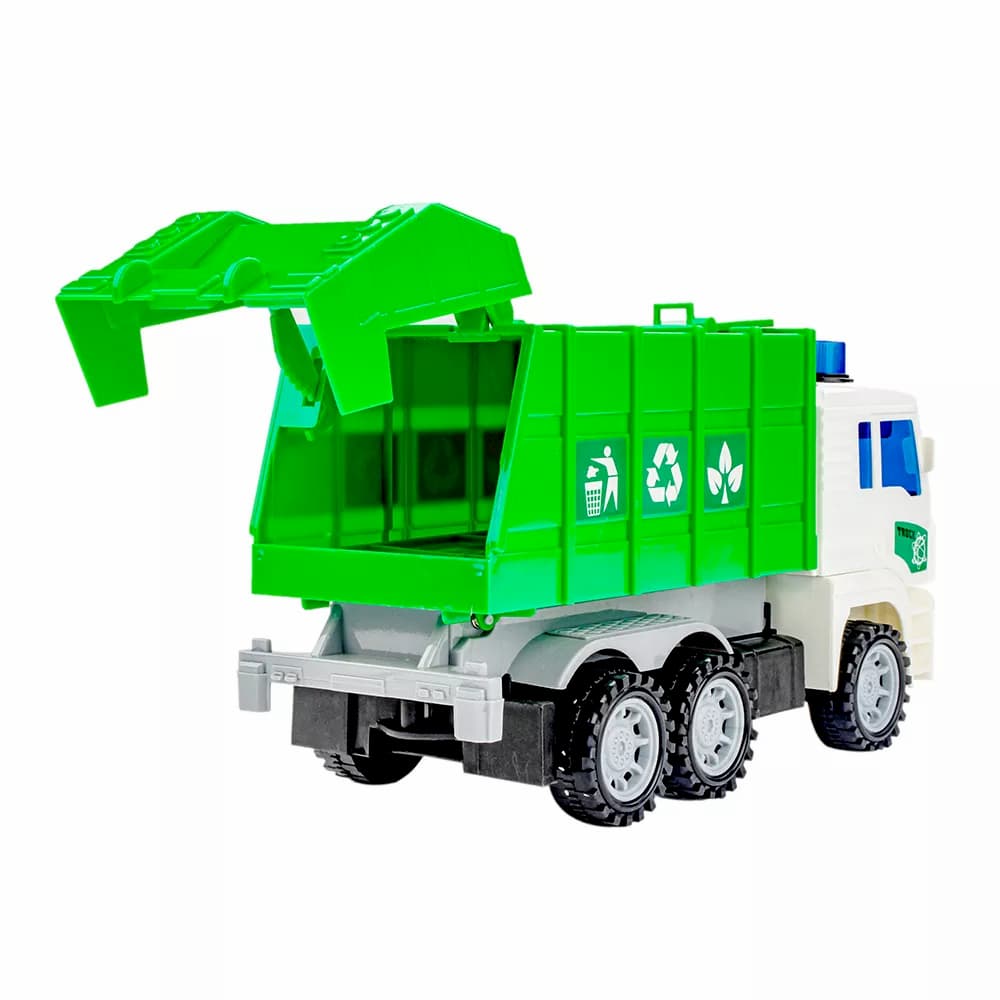 Машинка пластиковая 1:20 «Мусоровоз» 661-03А / Инерционная, свет и звук
