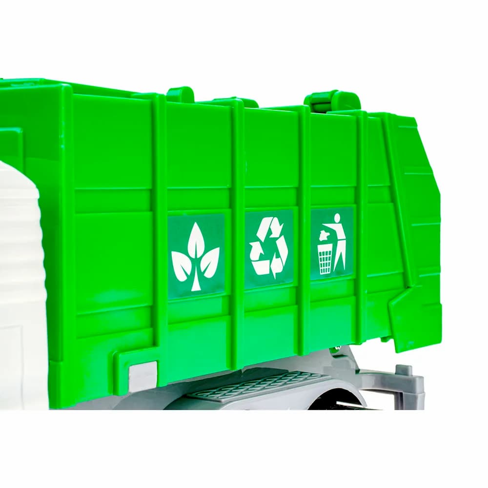 Машинка пластиковая 1:20 «Мусоровоз» 661-03А / Инерционная, свет и звук