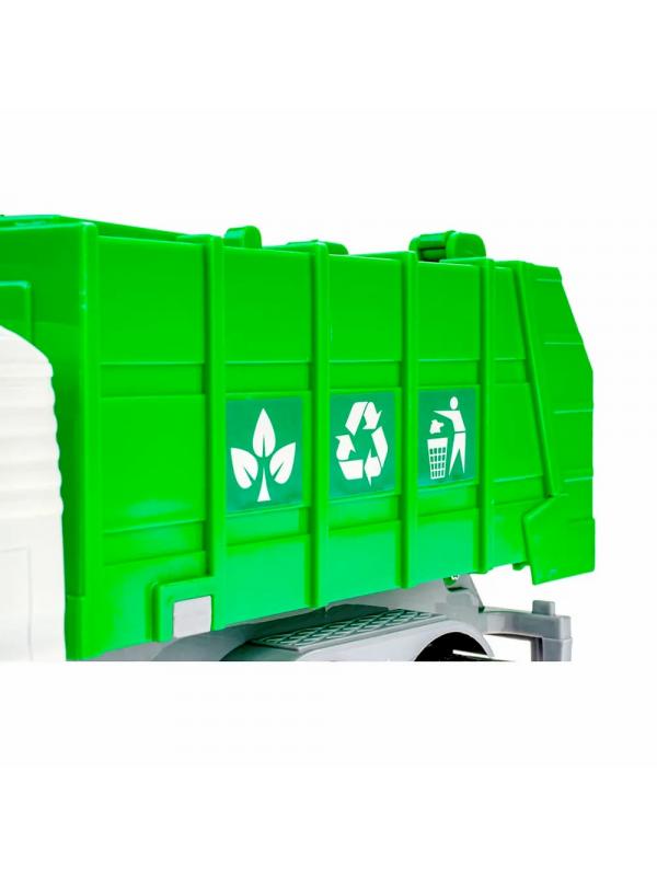 Машинка пластиковая 1:20 «Мусоровоз» 661-03А / Инерционная, свет и звук