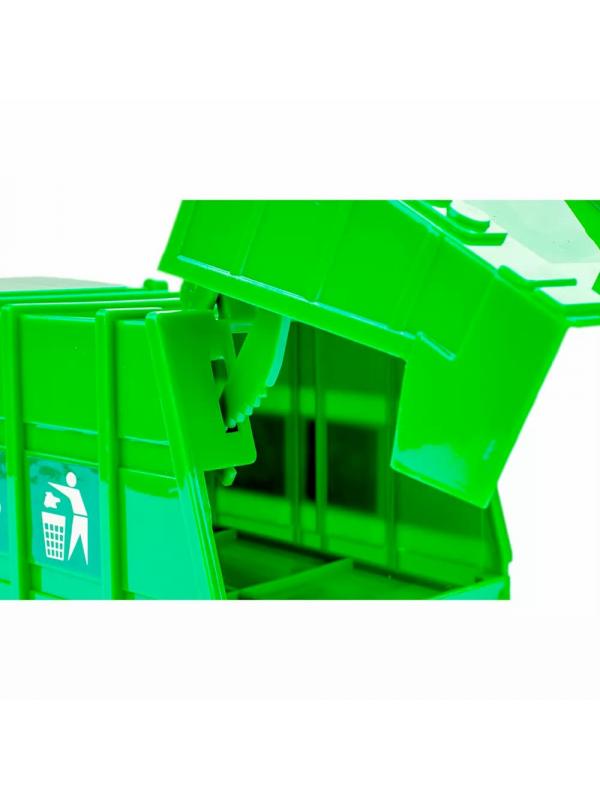 Машинка пластиковая 1:20 «Мусоровоз» 661-03А / Инерционная, свет и звук