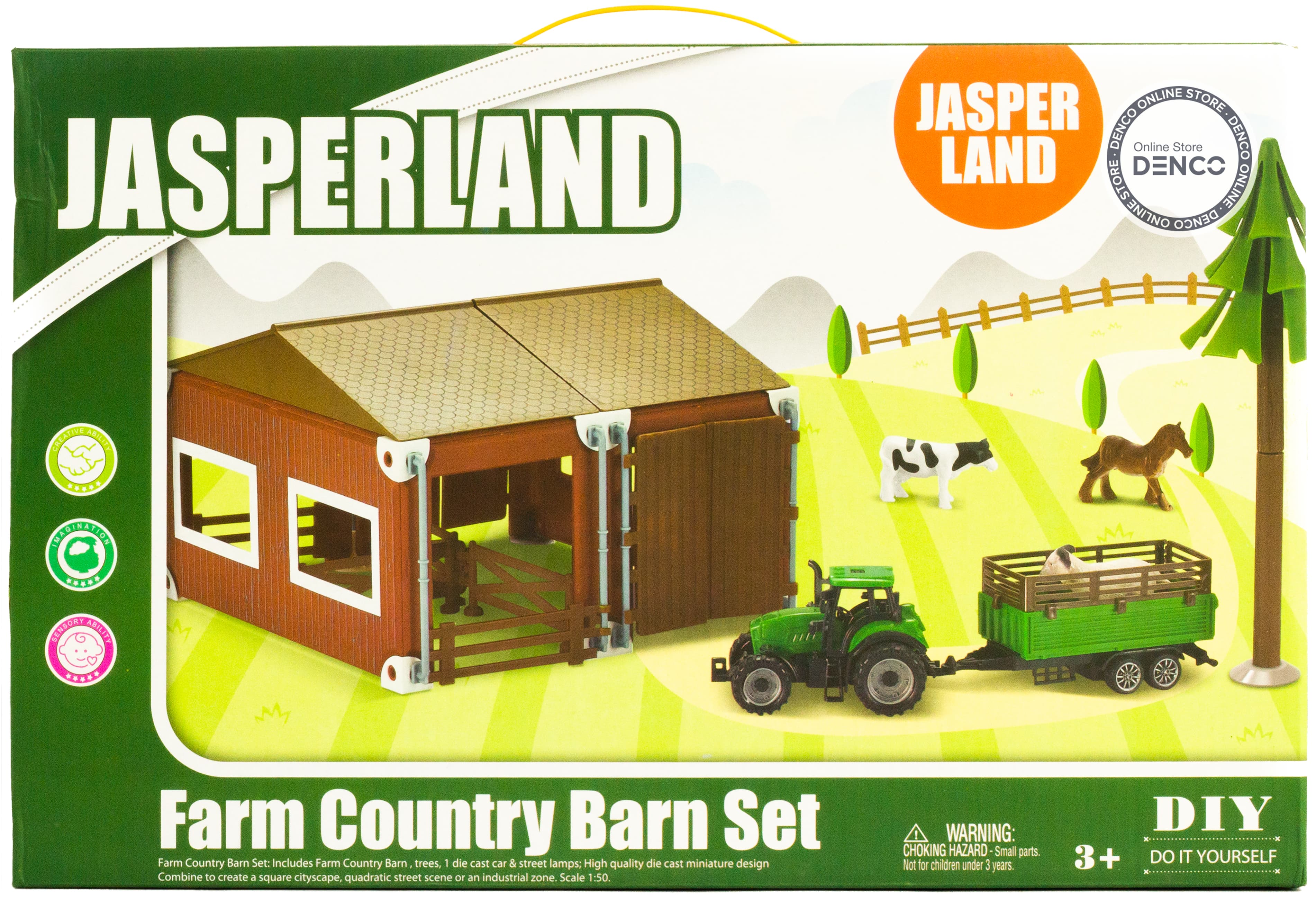 Игровой набор техники с ангаром «Ферма» Jasper Land 5279-33