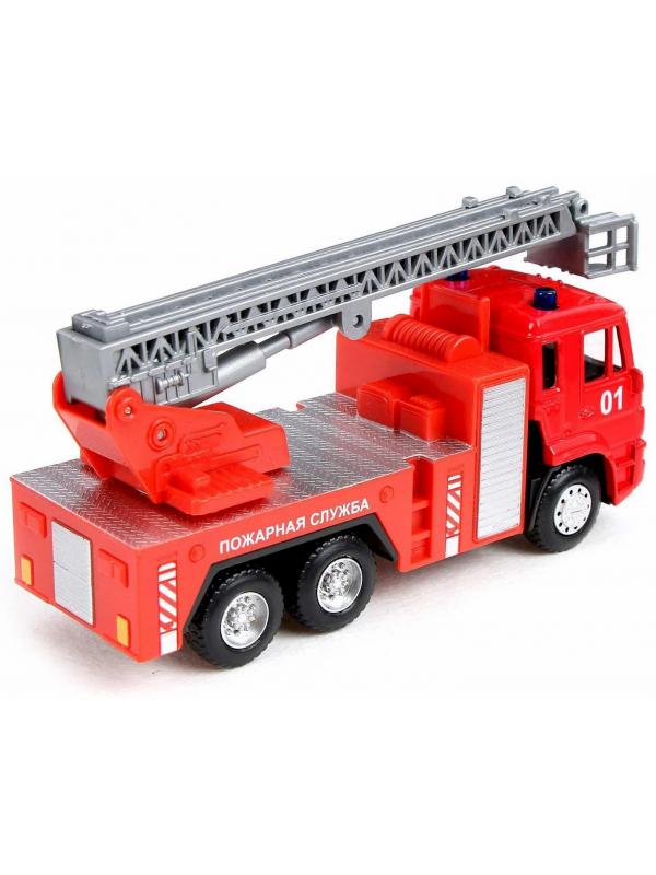Металлическая машинка Play Smart 1:54 «Камаз Пожарная служба» 15 см. 6514 Автопарк, инерционный