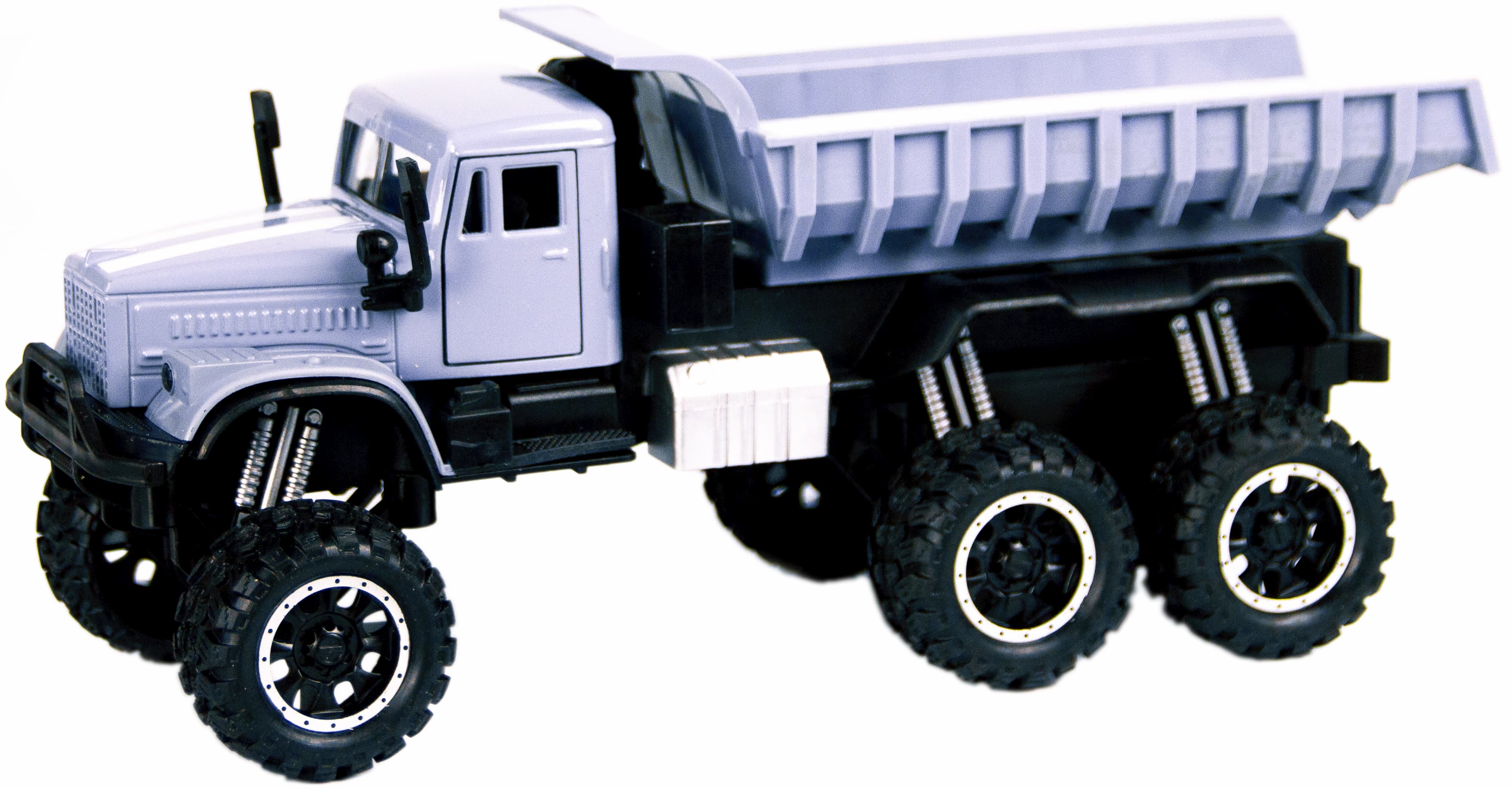 Металлическая машинка WGT Car 1:32 «Грузовик КРАЗ: внедорожник самосвал» А2217-15ВА, свет, звук / Микс