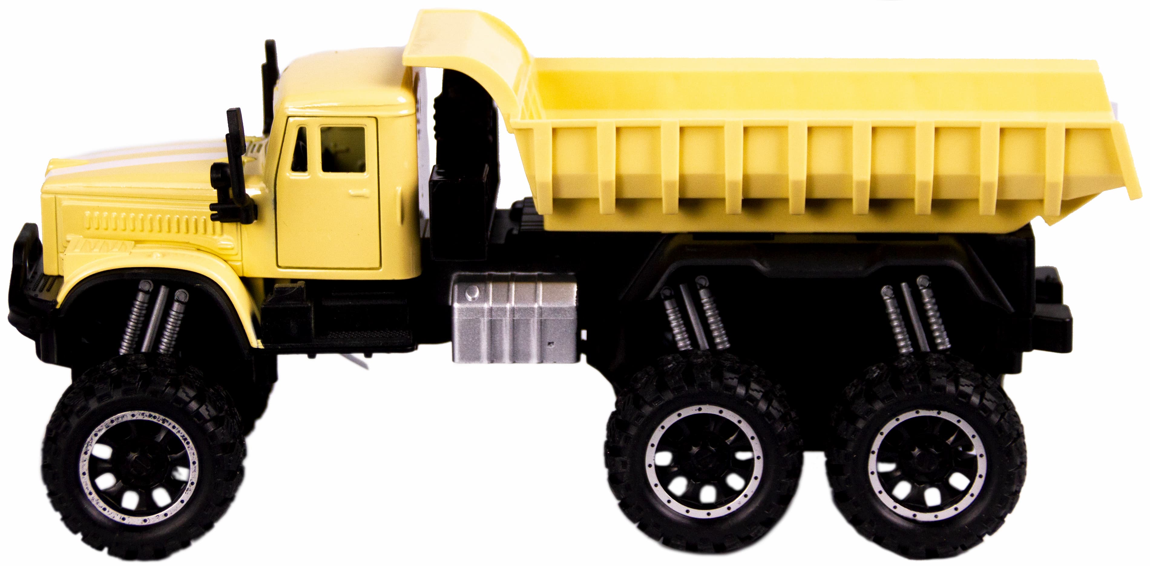Металлическая машинка WGT Car 1:32 «Грузовик КРАЗ: внедорожник самосвал» А2217-15ВА, свет, звук / Микс
