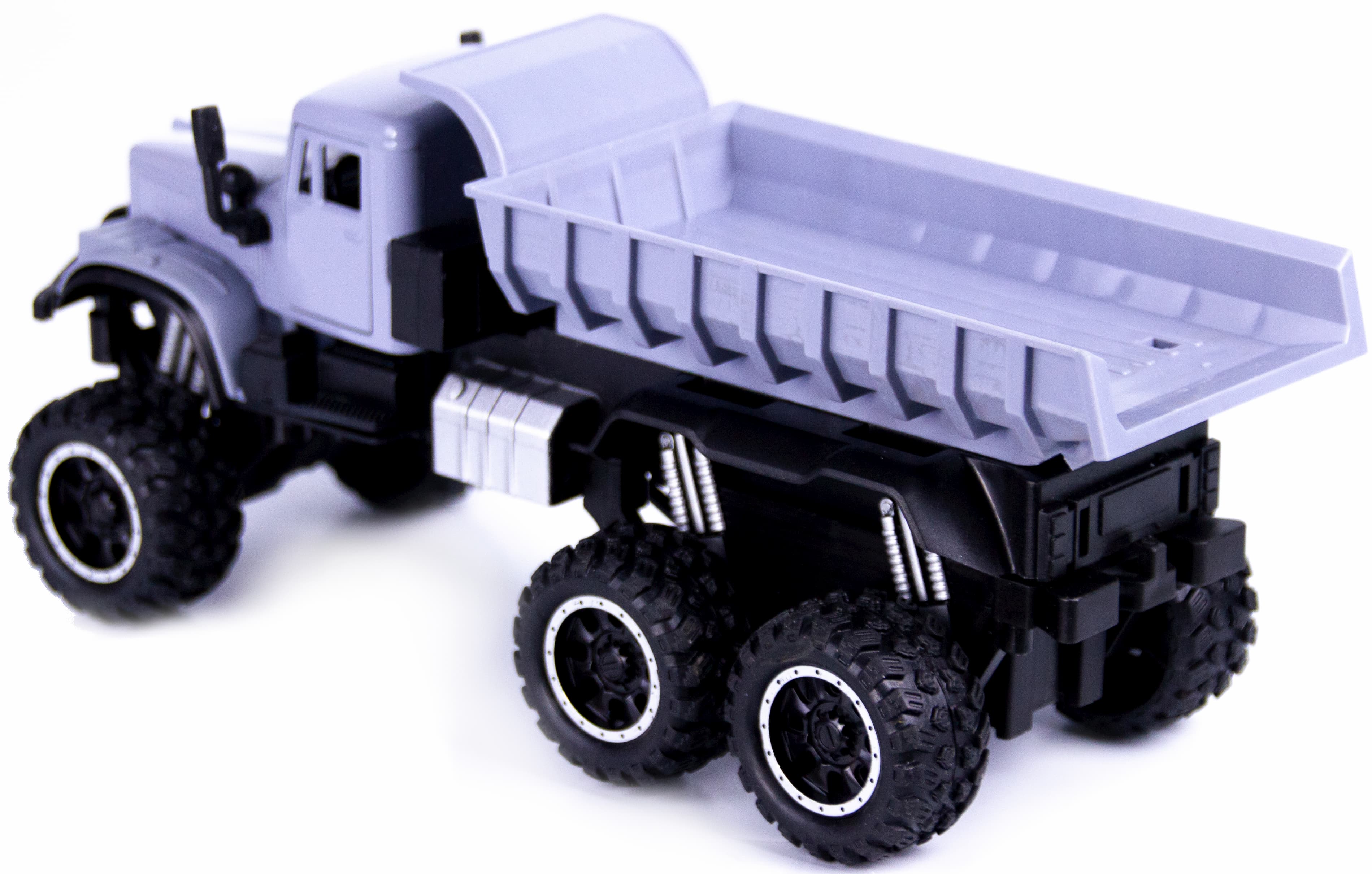 Металлическая машинка WGT Car 1:32 «Грузовик КРАЗ: внедорожник самосвал» А2217-15ВА, свет, звук / Микс